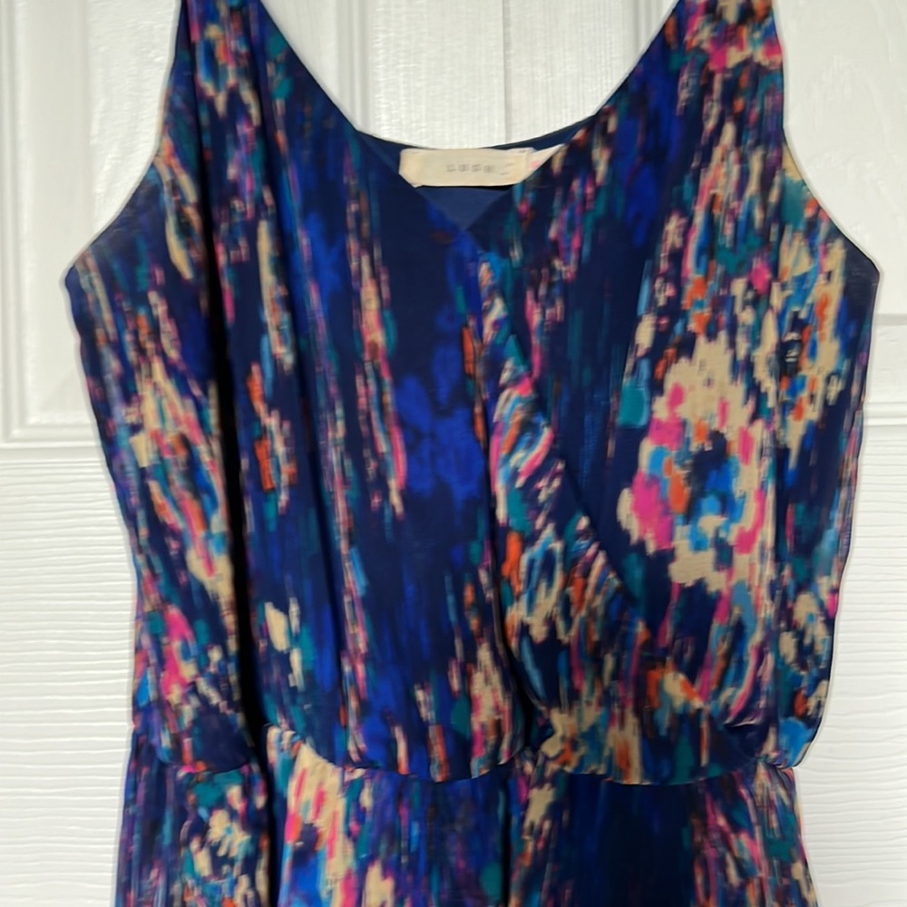 Blue floral Lush tulip maxi dress